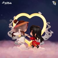 【 アウトレット品・他商品との同梱不可 】天官賜福（擎苍） ★ フィギュア・セット⑪（謝怜&花城）凝光赴月　※箱なし・透明ケースでの発送《凝光赴月・手办（謝怜&花城）》