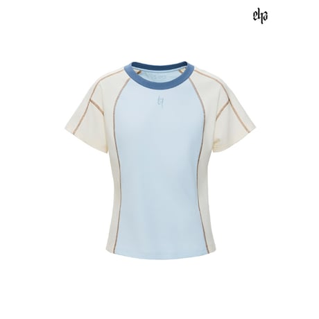 EHz・Z ★ 山语牧童 【 08 】 半袖・Tシャツ（撞色领后背印花）《山语牧童・撞色领后背印花T恤》【予約商品・ 発送日未定】