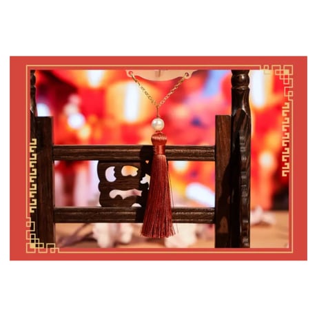 天官賜福（bili bili・BEMOE）★ 新岁灯宵 【 06 】 回転ストラップ　※アクリル《新岁灯宵 系列・挂饰》