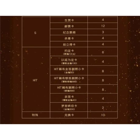 难哄（Hitcard） ★ トレーディングカード 【 BOX 】 10袋（30枚入）《影视纪念收藏卡・1盒（10包・30张）》