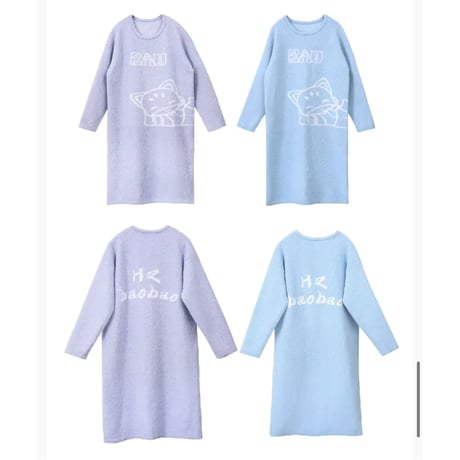 【 アウトレット品・他商品との同梱不可 】HZ BAO BAO ★ ルームウェア（半边绒）《家居系列・半边绒家居裙》