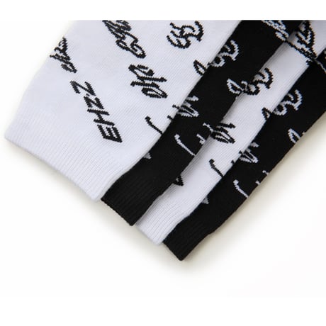 【 アウトレット品・他商品との同梱不可 】EHz・Z ★ 冬火派对 【 03 】 ソックス（LOGO）2色セット《冬火派对・LOGO序列袜子》