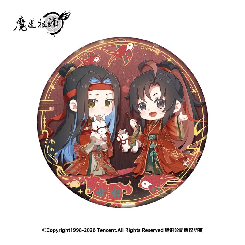 ☆バラ売り対応☆魔道祖師 缶バッジ 花好月圆 ☆ 】魔道祖師（南漫社）☆ 马踏飞燕 【 02 】 缶バッジ（大）《马踏飞