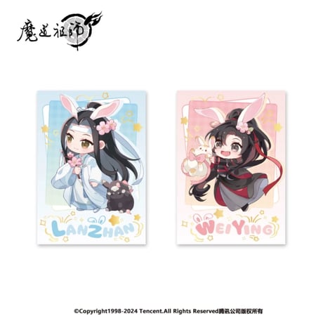 魔道祖師（南漫社）★ 桃花涧【 07 】 チェキ（魏无羡&蓝忘机）2種セット　※紙製《桃花涧系列・拍立得组合》
