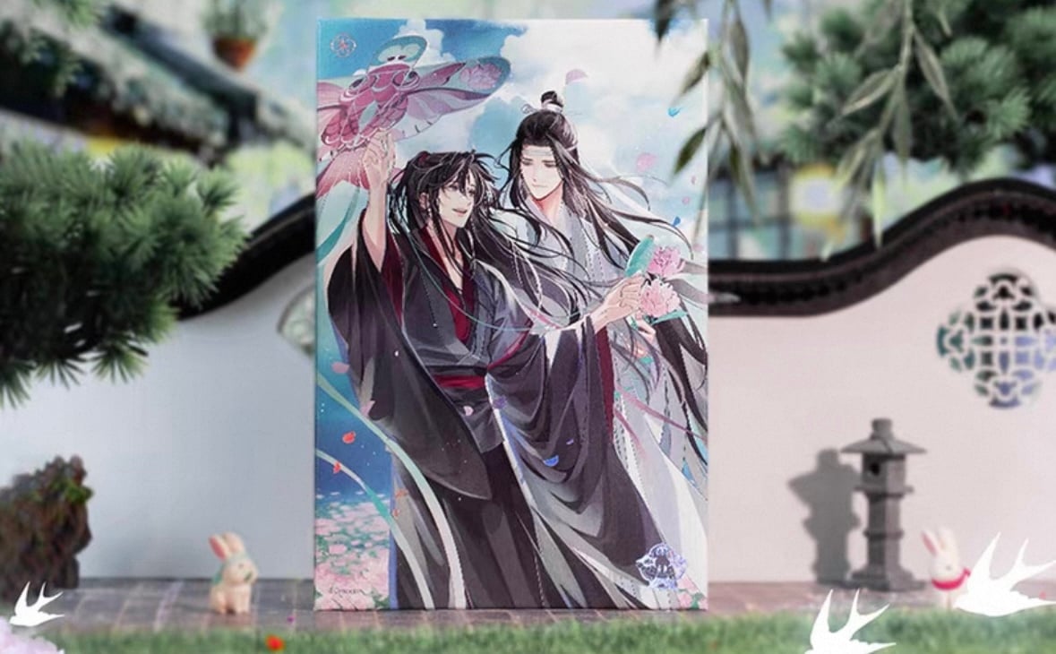 魔道祖師（苍妹儿）☆ 纸鸢归 【 08 】 縁なし色紙 ※紙製《纸鸢