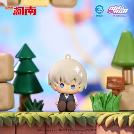 名探偵コナン・柯南（MiniDoll）★ キーホルダー（WOW娃偶乐园）※ソフビ《WOW娃偶乐园系列・指尖玩偶挂件》【予約商品・7月以降の発送予定】