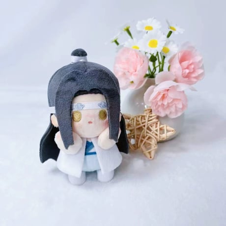 魔道祖師（MELINK）★ ぬいぐるみストラップ（端坐）約10cm《端坐小挂件系列・毛绒挂件》【予約商品・5月〜6月以降の発送予定】