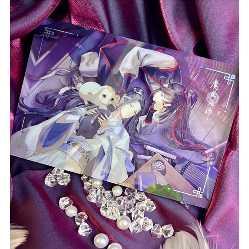 【新品未開封】魔道祖師 公式アクリルブロック 2種 五周年記念展 魔道祖師 完結編 2023魏無羨バースデーシリーズ グリッター
