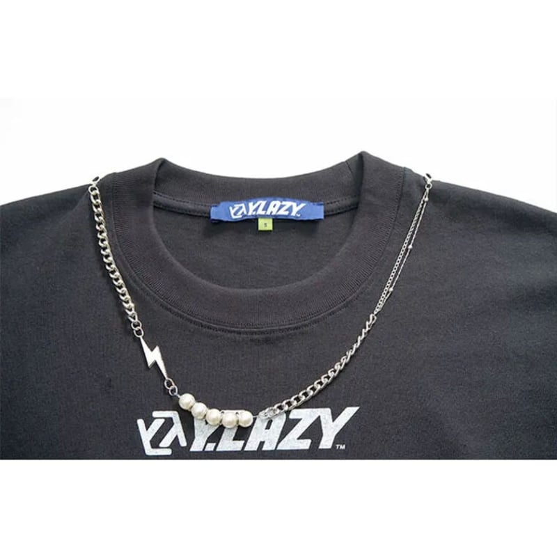 推しTシャツ　ゆそん 于斌・関連商品（Y . Lazy）☆ Tシャツ（チェーン付）《链条・T