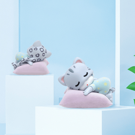 HZ BAO BAO ★ フィギュア（睡眠梦境）《玩心童年系列・睡眠梦境 手办）》