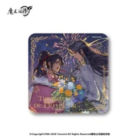 【 ☆ 】魔道祖師（南漫社）★ 晩风花叙 【 01 】 缶バッジ（四角）《晩风花叙系列・方形徽章》