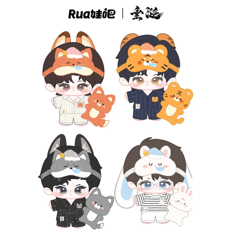 （二期）垂涎 ABO Desire ぬいぐるみ2セット 第2期・販売分 】垂涎（Rua 娃吧）☆ 第2期【 03 】 ぬいぐるみ & 衣服