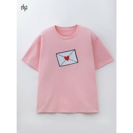 【 アウトレット品・他商品との同梱不可 】EHz・Z ★ 【 01 】 Tシャツ（信封）《Let's letter系列・信封 T恤》【予約商品・ 7月以降の発送予定】