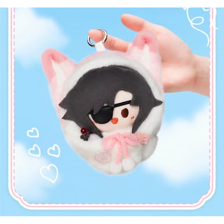 天官賜福（MiniDoll）★ 生日礼赞 【 02 】 ぬいぐるみ ストラップ（約13cm）《生日礼赞系列・圆滚滚毛绒挂件》【予約商品・メーカー発送目安：ご注文日より120日以内】