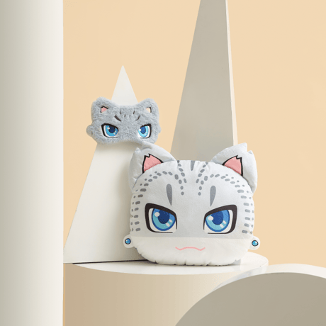 【 アウトレット品・他商品との同梱不可 】HZ BAO BAO ★ クッション & アイマスクセット《抱枕 & 眼罩》