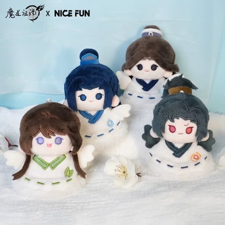 魔道祖師（NICE FUN） ★ てるてる坊主風・ぬいぐるみ ストラップ（晴天）《晴天娃娃系列・毛绒挂件》