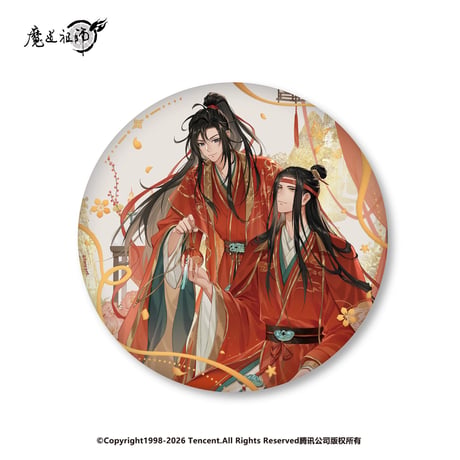 【 ☆ 】魔道祖師（南漫社）★ 红岁驰春 【 02 】 缶バッジ（大）《红岁驰春系列・泡面吧唧》