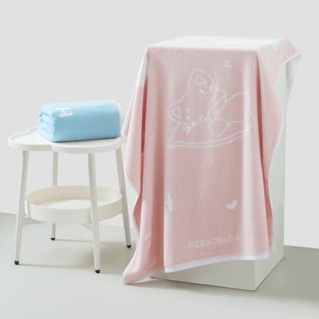 【 アウトレット品・他商品との同梱不可 】HZ BAO BAO ★ バスタオル（奇妙月夜）《家居系列・奇妙月夜（浴巾）》