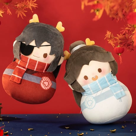 【 他商品との同梱発送不可 】【 ぬい・SALE 】天官賜福（MiniDoll）★ 抱き枕（不倒翁）40cm《龙贺新禧系列・不倒翁毛绒抱枕》
