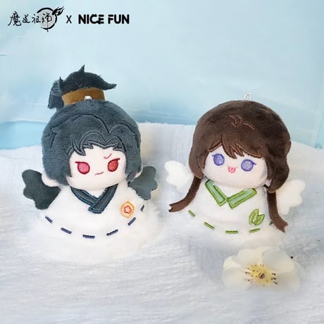魔道祖師（NICE FUN） ★ てるてる坊主風・ぬいぐるみ ストラップ（晴天）《晴天娃娃系列・毛绒挂件》