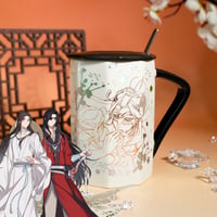 天官賜福（幸运石）★ マグカップ（惊鸿一瞥）※スプーン付《惊鸿一瞥・切面陶瓷杯》
