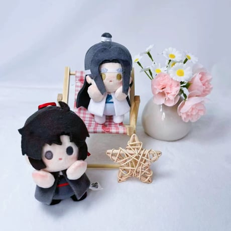 魔道祖師（MELINK）★ ぬいぐるみストラップ（端坐）約10cm《端坐小挂件系列・毛绒挂件》【予約商品・5月〜6月以降の発送予定】