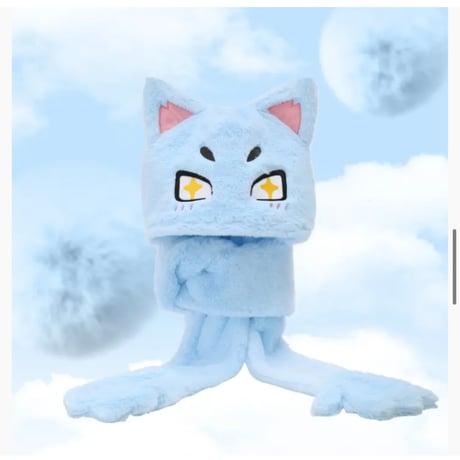 【 アウトレット品・他商品との同梱不可 】HZ BAO BAO ★ 多機能マフラー（情绪シリーズ）《情绪系列・三合一围巾帽》