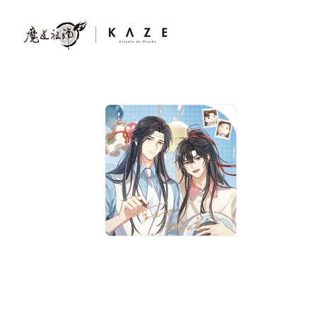【 ☆ 】魔道祖師（kaze）★ 甜梦岛【 02 】缶バッジ（双人・四角）《甜梦岛系列・双人徽章》