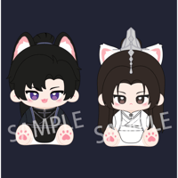 【 他商品との同梱発送不可 】二哈和他的白猫师尊（千禾星摇文创）★ ぬいぐるみ（45cm）《坐姿毛绒玩偶・45cm》