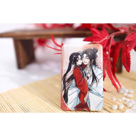 天官賜福（觅星社）★ 温馨日常 【 04 】 缶バッジ（四角・举高高双人）《温馨日常系列・徽章（方形・举高高双人）》【予約商品・メーカー発送目安：ご注文日より30日以内】