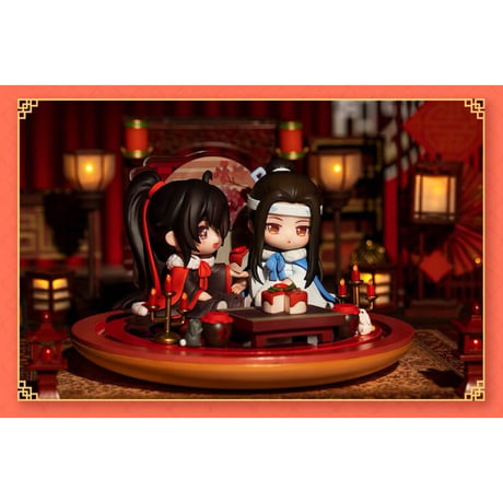 【 アウトレット品・他商品との同梱不可 】魔道祖師（撃苍）★ フィギュア（魏无羡・蓝忘机）樽前月下　※外箱なし《樽前月下・忘羡手办》