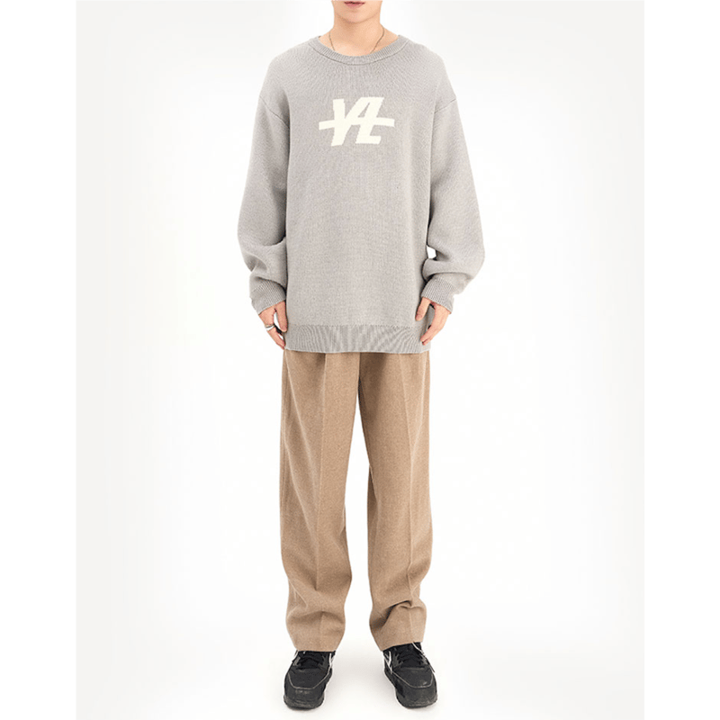 于斌・関連商品（Y . Lazy）☆ ニットセーター《LOGO・毛衣