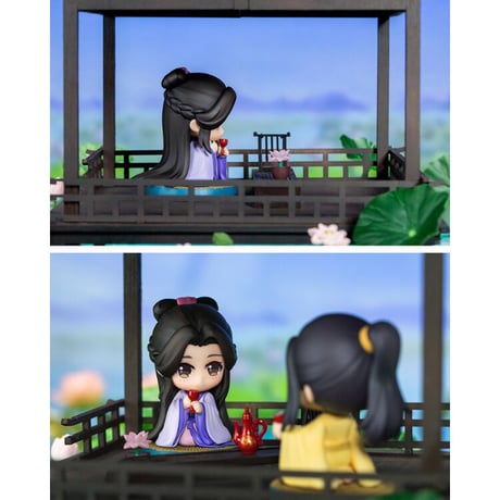 【 アウトレット品・他商品との同梱不可 】魔道祖師（撃苍）★ フィギュア・セット（金子轩 ・江厌离 ）※箱なし・透明ケースでの発送《金子轩&江厌离手办》
