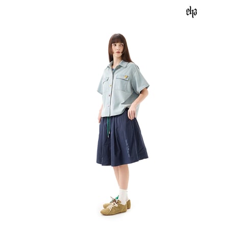EHz・Z ★ 山语牧童 【 05 】 デニムシャツ（彩色扣子）《山语牧童・彩色扣子牛仔衬衫》【予約商品・ 発送日未定】