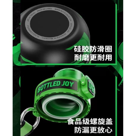 王一博・代言人（BOTTELED JOY） ★ 乐华コラボ・ステンレスボトル（500ml）王一博《吨吨・乐华联名款（王一博）》
