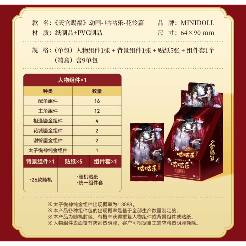 ① 1袋 増量中！】天官赐福（MiniDoll）☆ DIY・トレーディング