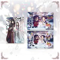 天官賜福（bili bili・BEMOE）★ ポストカード&シールセット（庭间新雪）《庭间新雪系列・明信片&贴纸套装》
