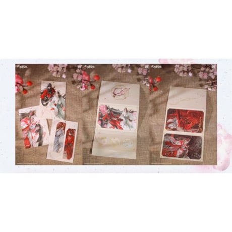 【 ◎ 】天官賜福（觅星社）★ 幸会花怜 【 07 】 便箋 & 折カード《幸会花怜 系列・信笺折页组合》【予約商品・メーカー発送目安：ご注文日より120日以内】