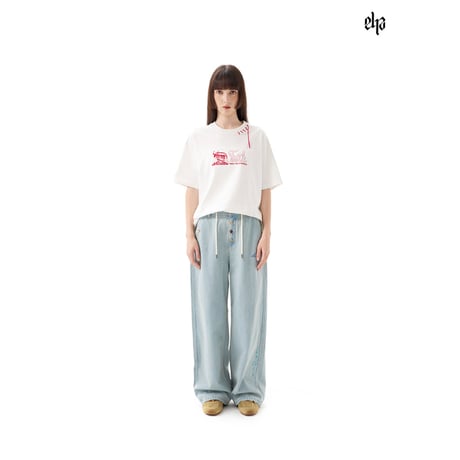 EHz・Z ★ 山语牧童 【 02 】 デニムパンツ（彩色扣子）《山语牧童・彩色扣子牛仔裤》【予約商品・ 発送日未定】