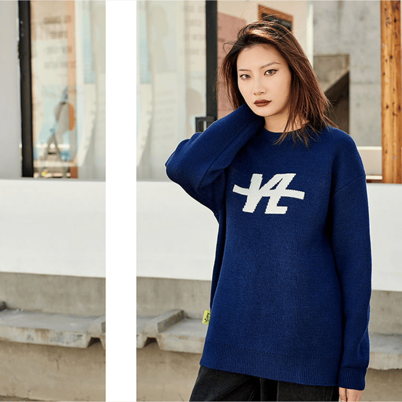 于斌・関連商品（Y . Lazy）☆ ニットセーター《LOGO・毛衣