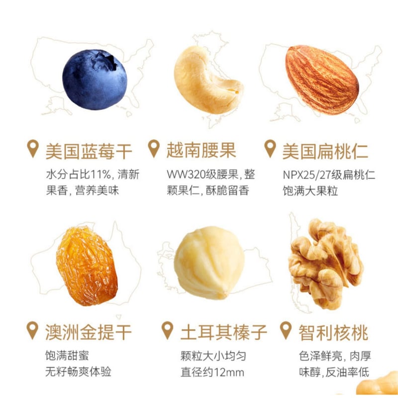 ナッツ お茶以外との同梱発送不可 】沃隆 ☆ ミックスナッツ（毎日坚果