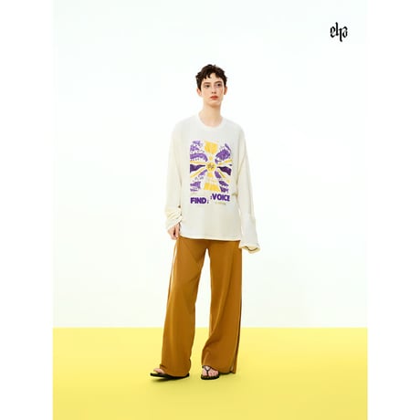 【 アウトレット品・他商品との同梱不可 】EHz・Z ★ 夏日音乐节 【 01 】  長袖・Tシャツ（海报）《夏日音乐节系列・海报印花 长袖T恤》