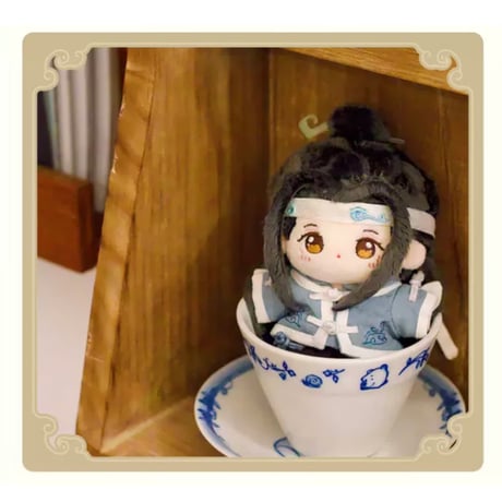【 公式アイテムではございません 】（kaze） ★ 衣装セット（墨舞云裳）【 10cm ぬい用 】《棉花娃娃・10cm 娃衣（墨舞云裳）》