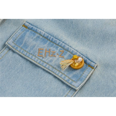 EHz・Z ★ 山语牧童 【 05 】 デニムシャツ（彩色扣子）《山语牧童・彩色扣子牛仔衬衫》【予約商品・ 発送日未定】