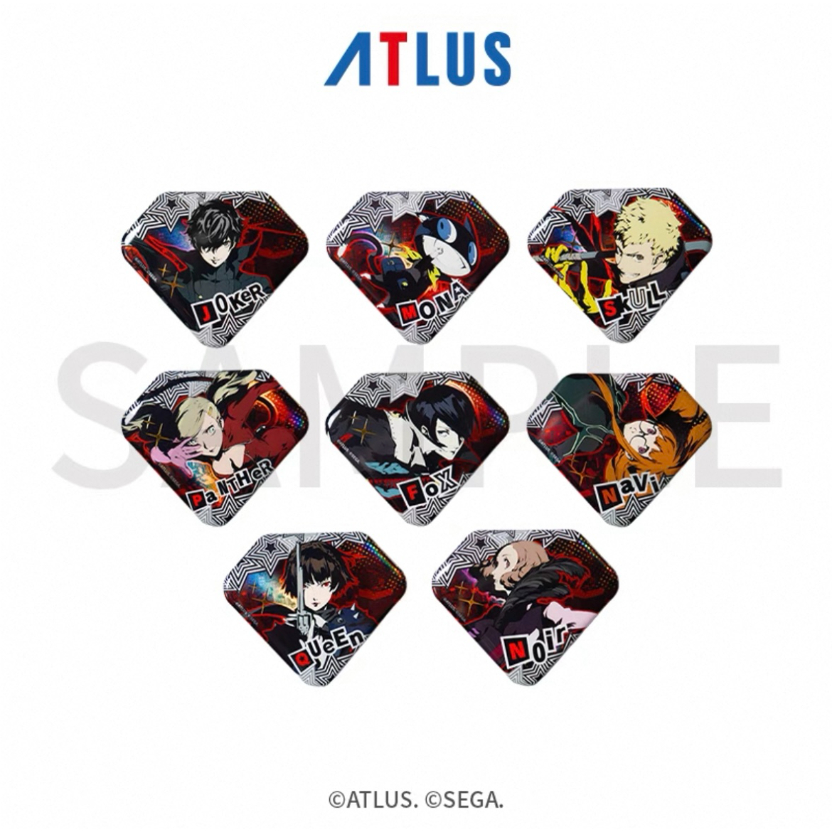 本日限定価格　中国限定　ペルソナ5 GuGuGuGu 缶バッジ ペルソナ・女神异闻录（SEGA）☆ ペルソナ・5・ロイヤル 【 03