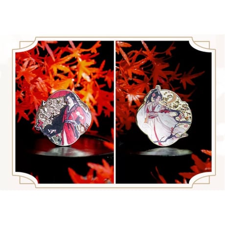 天官赐福（觅星社）★ 双倍好运 【 04 】金属バッジ（2種セット）《双倍好运系列・金属徽章（全2款）》
