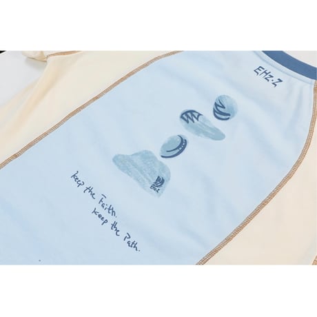 EHz・Z ★ 山语牧童 【 08 】 半袖・Tシャツ（撞色领后背印花）《山语牧童・撞色领后背印花T恤》【予約商品・ 発送日未定】