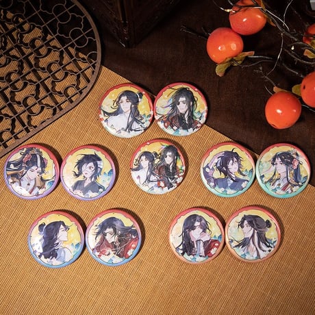 天官賜福（広博）★ 一世与君行 【 09 】 缶バッジ（丸・58mm）　※ブラインド形式《一世与君行系列・双闪徽章盲盒》