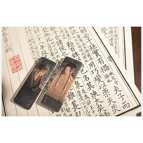 【 第3期・販売分 】魔道祖師（觅星社）★ 繁灯如梦 【 02 】 缶バッジ（30×85mm）2種セット《繁灯如梦 系列・徽章（30×85mm・全2款）》