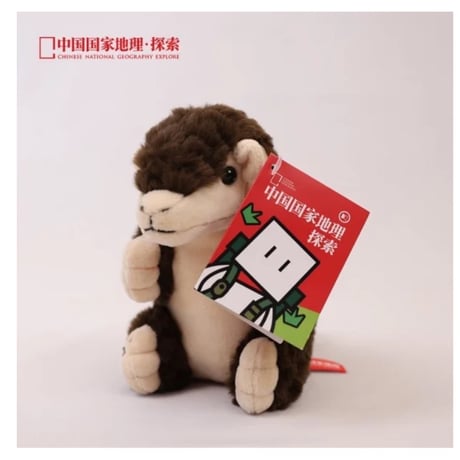 王一博・関連商品（中国国家地理） ★ ぬいぐるみ（穿山甲・センザンコウ）約22cm《穿山甲・毛绒玩具）》